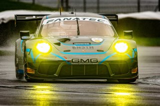 #34 Porsche GT3-R (991.ii) of Kyle Washington, James Sofronas and Dennis Olsen, GMG Racing, Intercontinental GT Challenge, GT3 Pro Am\SRO, Indianapolis Motor Speedway, Indianapolis, IN, USA, October 2021
 | Sarah Weeks/SRO             