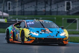 #88 Lamborghini Huracan GT3 Evo of Jason Harward and Madison Snow, Zelus Motorsports, Intercontinental GT Challenge, GTWCA Pro-Am\SRO, Indianapolis Motor Speedway, Indianapolis, IN, USA, October 2021
 | Sarah Weeks/SRO             