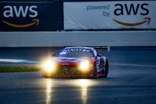 #19 Mercedes-AMG GT3 of Erin Vogel, Thomas Merrill, and Michael Cooper, DXDT Racing, Intercontinental GT Challenge, GT3 Pro-Am\SRO, Indianapolis Motor Speedway, Indianapolis, IN, USA, October 2021
 | Brian Cleary/SRO
