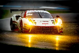 #61 Ferrari 488 GT3 of Jean-Claude Said, Conrad Grunewald and Mark Kvamme, AF Corse, Intercontinental GT Challenge, GT3 Am\SRO, Indianapolis Motor Speedway, Indianapolis, IN, USA, October 2021
 | Brian Cleary/SRO