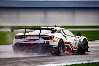 #61 Ferrari 488 GT3 of Jean-Claude Said, Conrad Grunewald and Mark Kvamme, AF Corse, Intercontinental GT Challenge, GT3 Am\SRO, Indianapolis Motor Speedway, Indianapolis, IN, USA, October 2021
 | Brian Cleary/SRO