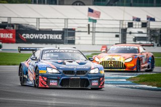 #96 BMW F13 M6 GT3 of Michael Dinan, Robby Foley and Connor De Phillippi, Turner Motorsport, Intercontinental GT Challenge, GT3 Overall\SRO, Indianapolis Motor Speedway, Indianapolis, IN, USA, October 2021
 | SRO Motorsports Group