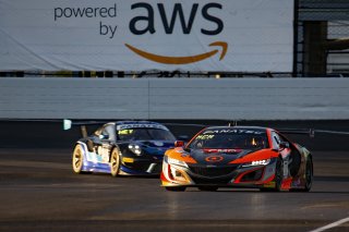 #77 Acura - Honda NSX GT3 Evo of Ashton Harrison, Matt McMurry and Mario Farnbacher, Compass Racing, Intercontinental GT Challenge, GT3 Silver Cup\SRO, Indianapolis Motor Speedway, Indianapolis, IN, USA, October 2021
 | Brian Cleary/SRO