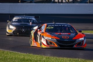 #77 Acura - Honda NSX GT3 Evo of Ashton Harrison, Matt McMurry and Mario Farnbacher, Compass Racing, Intercontinental GT Challenge, GT3 Silver Cup\SRO, Indianapolis Motor Speedway, Indianapolis, IN, USA, October 2021
 | Brian Cleary/SRO