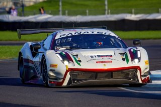#61 Ferrari 488 GT3 of Jean-Claude Said, Conrad Grunewald and Mark Kvamme, AF Corse, Intercontinental GT Challenge, GT3 Am\SRO, Indianapolis Motor Speedway, Indianapolis, IN, USA, October 2021
 | Brian Cleary/SRO