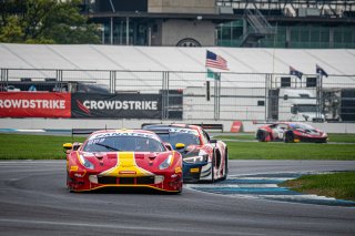 #71 Ferrari 488 GT3 of Alessio Rovera, Antonio Fuoco and Callum Ilott, AF Corse - Francorchamps Motors, Intercontinental GT Challenge, GT3 Overall\SRO, Indianapolis Motor Speedway, Indianapolis, IN, USA, October 2021
 | SRO Motorsports Group