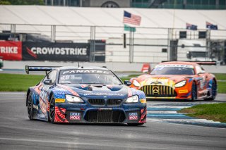 #96 BMW F13 M6 GT3 of Michael Dinan, Robby Foley and Connor De Phillippi, Turner Motorsport, Intercontinental GT Challenge, GT3 Overall\SRO, Indianapolis Motor Speedway, Indianapolis, IN, USA, October 2021
 | SRO Motorsports Group