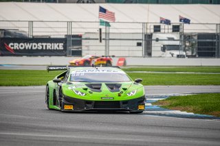 #6 Lamborghini Huracan GT3 Evo of Marco Mapelli, Corey Lewis, and Giovanni Venturini, K-Pax Racing, Intercontinental GT Challenge, GT3 Overall\SRO, Indianapolis Motor Speedway, Indianapolis, IN, USA, October 2021
 | SRO Motorsports Group