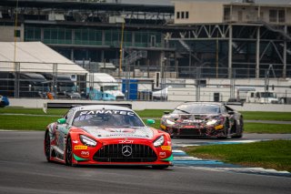 #63 Mercedes-AMG GT3 of David Askew, Ryan Dalziel and Scott Smithson, DXDT Racing, Intercontinental GT Challenge, GT3 Pro Am\SRO, Indianapolis Motor Speedway, Indianapolis, IN, USA, October 2021
 | SRO Motorsports Group