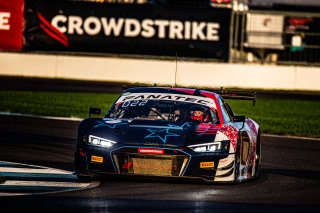 #32 Audi R8 LMS GT3 of Dries Vanthoor, Charles Weerts, and Christopher Mies, Audi Sport Team WRT, Intercontinental GT Challenge, GT3 Overall\SRO, Indianapolis Motor Speedway, Indianapolis, IN, USA, October 2021
 | Sarah Weeks/SRO             