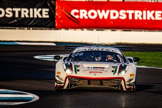 #61 Ferrari 488 GT3 of Jean-Claude Said, Conrad Grunewald and Mark Kvamme, AF Corse, Intercontinental GT Challenge, GT3 Am\SRO, Indianapolis Motor Speedway, Indianapolis, IN, USA, October 2021
 | Sarah Weeks/SRO             