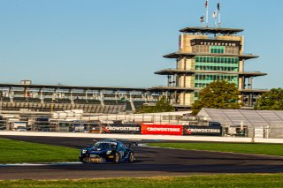 #20 Porsche GT3-R (991.ii) of Fred Poordad, Jan Heylen, and Max Root, Wright Motorsports, Intercontinental GT Challenge, GT3 Silver Cup\SRO, Indianapolis Motor Speedway, Indianapolis, IN, USA, October 2021
 | Sarah Weeks/SRO             