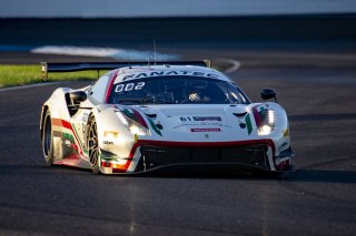 #61 Ferrari 488 GT3 of Jean-Claude Said, Conrad Grunewald and Mark Kvamme, AF Corse, Intercontinental GT Challenge, GT3 Am\SRO, Indianapolis Motor Speedway, Indianapolis, IN, USA, October 2021
 | Brian Cleary/SRO