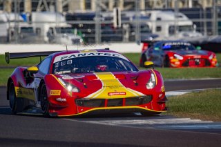 #51 Ferrari 488 GT3 of Alessandro Pierguidi, Nicklas Nielsen and Come Ledogar, AF Corse - Francorchamps Motors, Intercontinental GT Challenge, GT3 Overall\SRO, Indianapolis Motor Speedway, Indianapolis, IN, USA, October 2021
 | Brian Cleary/SRO