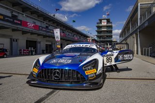 #89 Mercedes-AMG GT3 of Raffaele Marcello, Felipe Castro Fraga and Timur Boguslavskiy, Mercedes-AMG Team AKKA ASP, Intercontinental GT Challenge, GT3 Overall\SRO, Indianapolis Motor Speedway, Indianapolis, IN, USA, October 2021
 | Brian Cleary/SRO