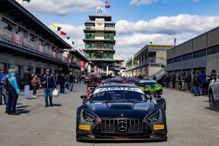 #33 Mercedes-AMG GT3 of Russell Ward, Phillip Ellis and Marvin Dienst, Winward Racing, Intercontinental GT Challenge, GT3 Silver Cup\SRO, Indianapolis Motor Speedway, Indianapolis, IN, USA, October 2021
 | Brian Cleary/SRO