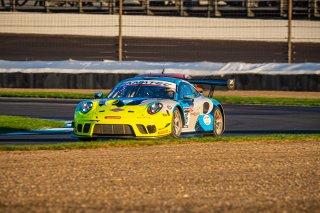 #16 Porsche GT3-R (991.ii) of Adrian D\'92Silva, Jeff Kingsley and Nicholas Boulle, EBM Giga Racing, Intercontinental GT Challenge, GT3 Pro-Am\SRO, Indianapolis Motor Speedway, Indianapolis, IN, USA, October 2021
 | SRO Motorsports Group