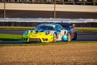 #16 Porsche GT3-R (991.ii) of Adrian D\'92Silva, Jeff Kingsley and Nicholas Boulle, EBM Giga Racing, Intercontinental GT Challenge, GT3 Pro-Am\SRO, Indianapolis Motor Speedway, Indianapolis, IN, USA, October 2021
 | SRO Motorsports Group