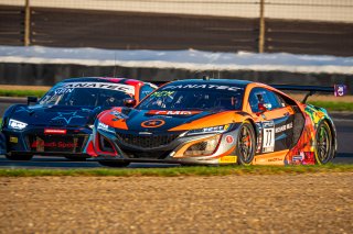 #77 Acura - Honda NSX GT3 Evo of Ashton Harrison, Matt McMurry and Mario Farnbacher, Compass Racing, Intercontinental GT Challenge, GT3 Silver Cup\SRO, Indianapolis Motor Speedway, Indianapolis, IN, USA, October 2021
 | SRO Motorsports Group