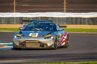 #09 Aston Martin Vantage GT4 of Paul Kiebler, Mikel Miller and Jon Branham, Automatic Racing, Intercontinental GT Challenge, GT4\SRO, Indianapolis Motor Speedway, Indianapolis, IN, USA, October 2021
 | SRO Motorsports Group