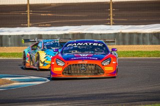 #19 Mercedes-AMG GT3 of Erin Vogel, Thomas Merrill, and Michael Cooper, DXDT Racing, Intercontinental GT Challenge, GT3 Pro-Am\SRO, Indianapolis Motor Speedway, Indianapolis, IN, USA, October 2021
 | SRO Motorsports Group