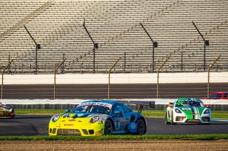 #16 Porsche GT3-R (991.ii) of Adrian D\'92Silva, Jeff Kingsley and Nicholas Boulle, EBM Giga Racing, Intercontinental GT Challenge, GT3 Pro-Am\SRO, Indianapolis Motor Speedway, Indianapolis, IN, USA, October 2021
 | SRO Motorsports Group