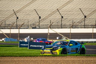 #47 Porsche 718 Cayman GT4 CS MR of Matt Travis, Scott Noble and Jason Hart, NOLASPORT, Intercontinental GT Challenge, GT4\SRO, Indianapolis Motor Speedway, Indianapolis, IN, USA, October 2021
 | SRO Motorsports Group