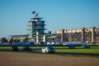 #54 Porsche 718 Cayman GT4 CS MR of Tim Pappas, Jeroen Bleekemolen and Sebastian Bleekemolen, Black Swan Racing, Intercontinental GT Challenge, GT4\SRO, Indianapolis Motor Speedway, Indianapolis, IN, USA, October 2021
 | SRO Motorsports Group