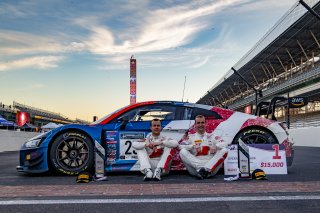 #25 Audi R8 LMS GT3 of Christopher Haase, Markus Winkelhock and Patric Niederhauser, Audi Sport Team Sainteloc, Intercontinental GT Challenge, GT3 Overall\SRO, Indianapolis Motor Speedway, Indianapolis, IN, USA, October 2021
 | SRO Motorsports Group