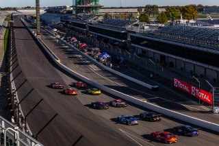 #51 Ferrari 488 GT3 of Alessandro Pierguidi, Nicklas Nielsen and Come Ledogar, AF Corse - Francorchamps Motors, Intercontinental GT Challenge, GT3 Overall\SRO, Indianapolis Motor Speedway, Indianapolis, IN, USA, October 2021
 | Sarah Weeks/SRO             