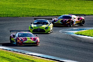 #51 Ferrari 488 GT3 of Alessandro Pierguidi, Nicklas Nielsen and Come Ledogar, AF Corse - Francorchamps Motors, Intercontinental GT Challenge, GT3 Overall\SRO, Indianapolis Motor Speedway, Indianapolis, IN, USA, October 2021
 | Sarah Weeks/SRO             