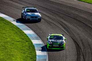 #47 Porsche 718 Cayman GT4 CS MR of Matt Travis, Scott Noble and Jason Hart, NOLASPORT, Intercontinental GT Challenge, GT4\SRO, Indianapolis Motor Speedway, Indianapolis, IN, USA, October 2021
 | Sarah Weeks/SRO             