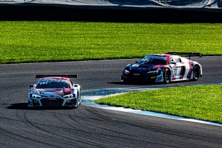 #32 Audi R8 LMS GT3 of Dries Vanthoor, Charles Weerts, and Christopher Mies, Audi Sport Team WRT, Intercontinental GT Challenge, GT3 Overall\SRO, Indianapolis Motor Speedway, Indianapolis, IN, USA, October 2021
 | Sarah Weeks/SRO             