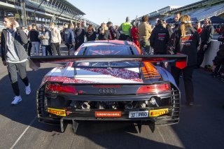 #32 Audi R8 LMS GT3 of Dries Vanthoor, Charles Weerts, and Christopher Mies, Audi Sport Team WRT, Intercontinental GT Challenge, GT3 Overall\SRO, Indianapolis Motor Speedway, Indianapolis, IN, USA, October 2021
 | Brian Cleary/SRO