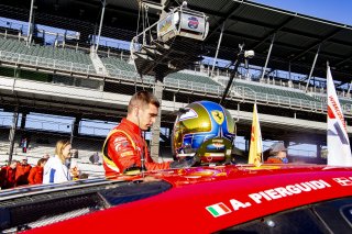 #51 Ferrari 488 GT3 of Alessandro Pierguidi, Nicklas Nielsen and Come Ledogar, AF Corse - Francorchamps Motors, Intercontinental GT Challenge, GT3 Overall\SRO, Indianapolis Motor Speedway, Indianapolis, IN, USA, October 2021
 | Brian Cleary/SRO
