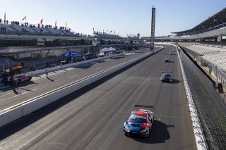 #32 Audi R8 LMS GT3 of Dries Vanthoor, Charles Weerts, and Christopher Mies, Audi Sport Team WRT, Intercontinental GT Challenge, GT3 Overall\SRO, Indianapolis Motor Speedway, Indianapolis, IN, USA, October 2021
 | Brian Cleary/SRO