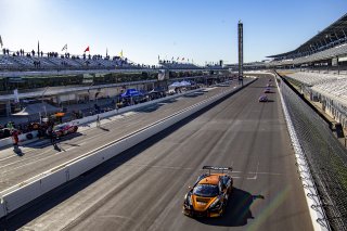 #59 McLaren 720 S GT3 of Paul Holton, Rob Bell and Ben Barnicoat, Crucial Motorsports, Intercontinental GT Challenge, GT3 Overall\SRO, Indianapolis Motor Speedway, Indianapolis, IN, USA, October 2021
 | Brian Cleary/SRO
