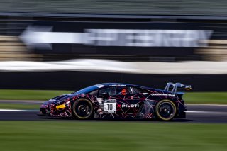 #10 Lamborghini Huracan GT3 Evo of Bill Sweedler, John Megrue, and Giacom Altoe, TR3 Racing, Intercontinental GT Challenge, GT3 Pro-Am\SRO, Indianapolis Motor Speedway, Indianapolis, IN, USA, October 2021
 | Brian Cleary/SRO