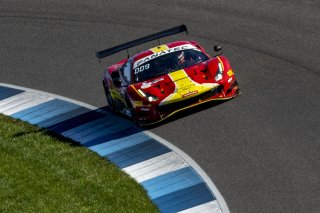 #51 Ferrari 488 GT3 of Alessandro Pierguidi, Nicklas Nielsen and Come Ledogar, AF Corse - Francorchamps Motors, Intercontinental GT Challenge, GT3 Overall\SRO, Indianapolis Motor Speedway, Indianapolis, IN, USA, October 2021
 | Brian Cleary/SRO