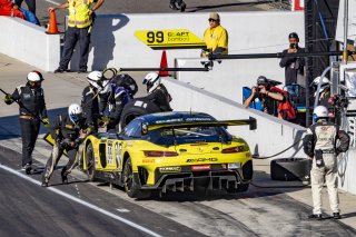 #99 Mercedes-AMG GT3 of Maro Engel, Luca Stolz and Jules Gounon, Mercedes-AMG Team Craft-Bamboo Racing, Intercontinental GT Challenge, GT3 Overall\SRO, Indianapolis Motor Speedway, Indianapolis, IN, USA, October 2021
 | Brian Cleary/SRO