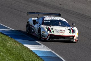 #61 Ferrari 488 GT3 of Jean-Claude Said, Conrad Grunewald and Mark Kvamme, AF Corse, Intercontinental GT Challenge, GT3 Am\SRO, Indianapolis Motor Speedway, Indianapolis, IN, USA, October 2021
 | Brian Cleary/SRO