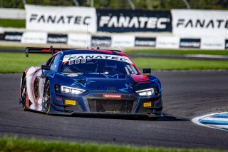 #25 Audi R8 LMS GT3 of Christopher Haase, Markus Winkelhock and Patric Niederhauser, Audi Sport Team Sainteloc, Intercontinental GT Challenge, GT3 Overall\SRO, Indianapolis Motor Speedway, Indianapolis, IN, USA, October 2021
 | Brian Cleary/SRO