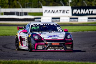#66 Porsche 718 Cayman GT4 CLUBSPORT MR of Derek DeBoer and Spencer Pumpelly, TRG-The Racers Group, Pro-Am, Pirelli GT4 America, SRO, Indianapolis Motor Speedway, Indianapolis, IN, USA, October 2021
 | Brian Cleary/SRO
