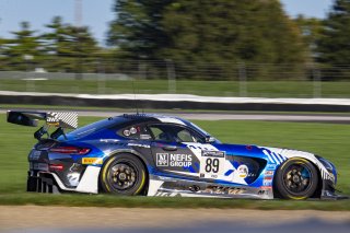 #89 Mercedes-AMG GT3 of Raffaele Marcello, Felipe Castro Fraga and Timur Boguslavskiy, Mercedes-AMG Team AKKA ASP, Intercontinental GT Challenge, GT3 Overall\SRO, Indianapolis Motor Speedway, Indianapolis, IN, USA, October 2021
 | Brian Cleary/SRO