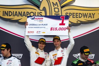 #25 Audi R8 LMS GT3 of Christopher Haase, Markus Winkelhock and Patric Niederhauser, Audi Sport Team Sainteloc, Intercontinental GT Challenge, GT3 Overall\SRO, Indianapolis Motor Speedway, Indianapolis, IN, USA, October 2021
 | Brian Cleary/SRO