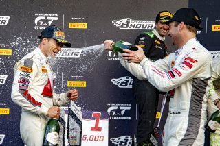 #25 Audi R8 LMS GT3 of Christopher Haase, Markus Winkelhock and Patric Niederhauser, Audi Sport Team Sainteloc, Intercontinental GT Challenge, GT3 Overall\SRO, Indianapolis Motor Speedway, Indianapolis, IN, USA, October 2021
 | Brian Cleary/SRO
