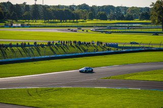 #2 Aston Martin Vantage GT4 of Jason Bell, Andrew Davis and Trent Hindman, GMG Racing, Intercontinental GT Challenge, GT4\SRO, Indianapolis Motor Speedway, Indianapolis, IN, USA, October 2021
 | SRO Motorsports Group