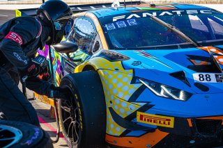 #88 Lamborghini Huracan GT3 Evo of Jason Harward and Madison Snow, Zelus Motorsports, Intercontinental GT Challenge, GTWCA Pro-Am\SRO, Indianapolis Motor Speedway, Indianapolis, IN, USA, October 2021
 | SRO Motorsports Group