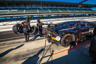 #10 Lamborghini Huracan GT3 Evo of Bill Sweedler, John Megrue, and Giacom Altoe, TR3 Racing, Intercontinental GT Challenge, GT3 Pro-Am\SRO, Indianapolis Motor Speedway, Indianapolis, IN, USA, October 2021
 | SRO Motorsports Group