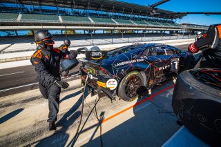 #10 Lamborghini Huracan GT3 Evo of Bill Sweedler, John Megrue, and Giacom Altoe, TR3 Racing, Intercontinental GT Challenge, GT3 Pro-Am\SRO, Indianapolis Motor Speedway, Indianapolis, IN, USA, October 2021
 | SRO Motorsports Group